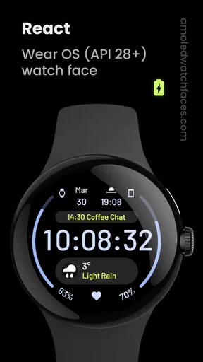 React: Watch face screenshot