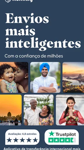 Remitly: envios internacionais screenshot