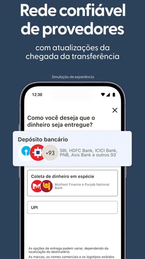 Remitly: envios internacionais screenshot