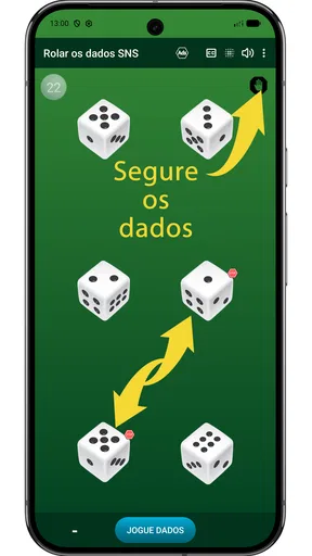 Rolar os dados screenshot