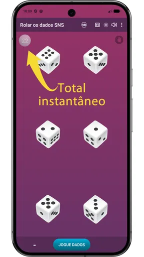 Rolar os dados screenshot