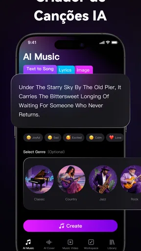 SingUp: Gerador de Música IA screenshot
