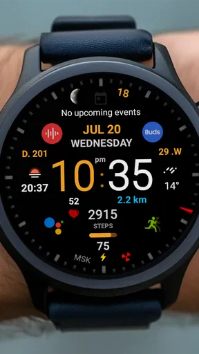 Black practical MOD Watch face screenshot