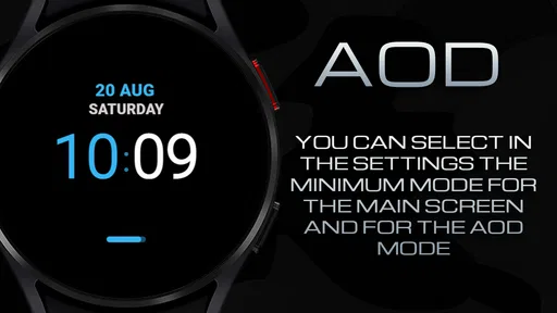 Black practical MOD Watch face screenshot