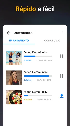 App Baixador de Vídeos em HD screenshot