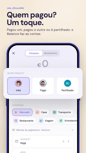 Despesas do Casal · Balance screenshot
