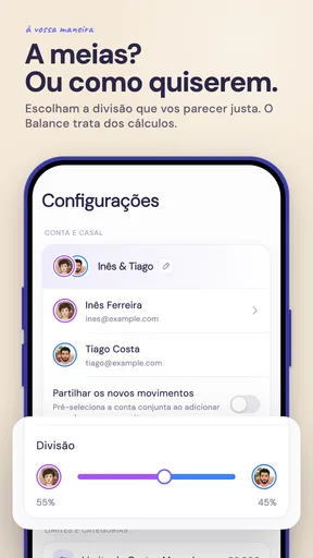 Despesas do Casal · Balance screenshot