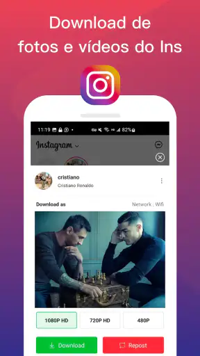 Baixador de vídeo e música screenshot