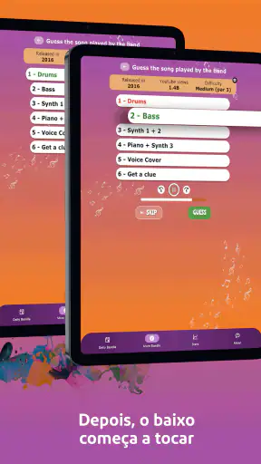 Bandle - Adivinhe a música screenshot