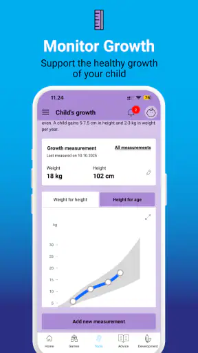 Bebbo parenting app screenshot