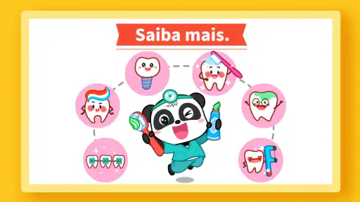 Bebê Panda: cuidado dental screenshot
