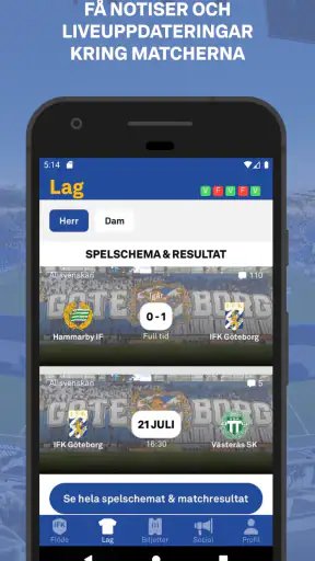 Blåvitt+ screenshot