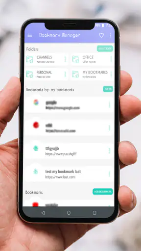 Bookmark Manager - URL manager screenshot