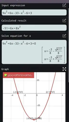 Calculadora científica 991 screenshot