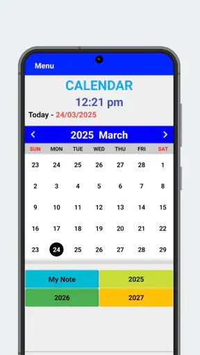 Calendário 2025 screenshot