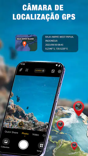 Câmara GPS: Mapa, Data e Hora screenshot