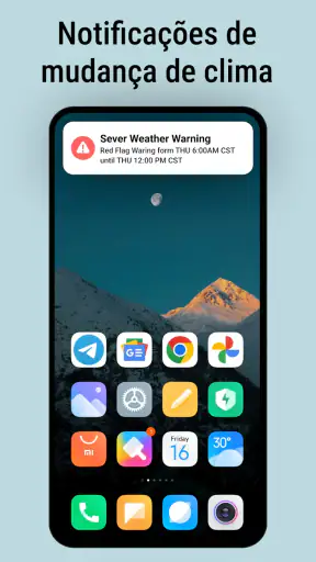 Clima e notícias locais, Radar screenshot