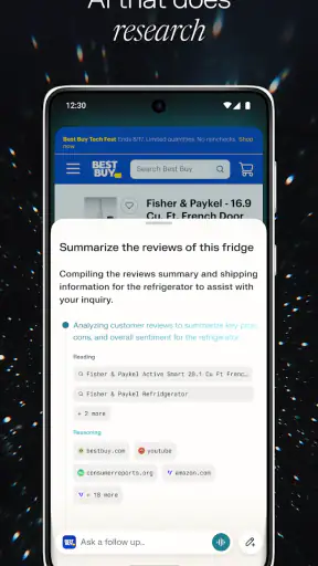 Comet: Navegador com IA screenshot