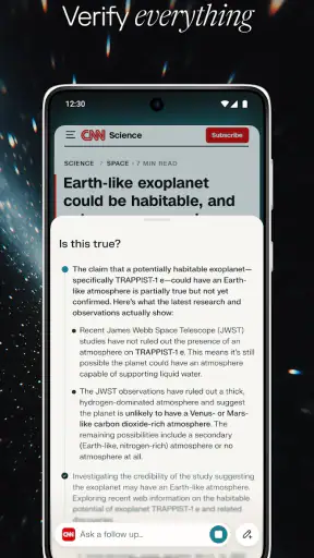 Comet: Navegador com IA screenshot