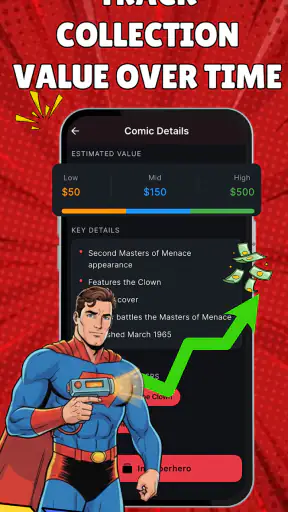 Comic book scanner screenshot