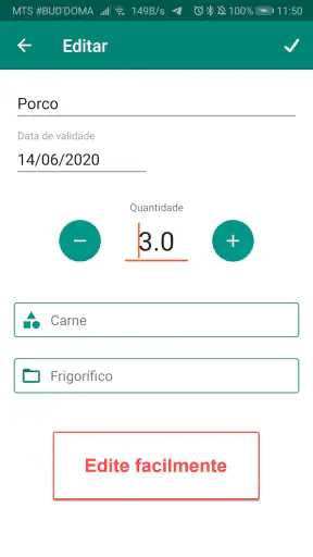 Compras e controle de validade screenshot