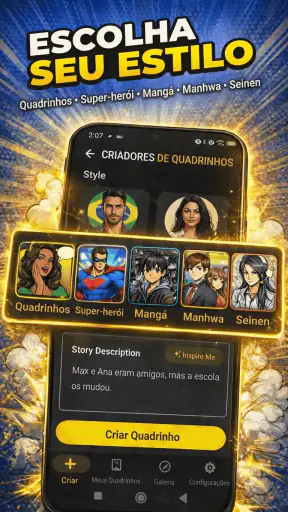 Criador de Quadrinhos AI screenshot
