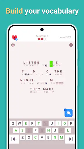 Cryptogram - Palavras Cruzadas screenshot