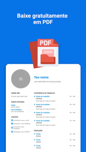 Currículo Fácil PDF - CV screenshot