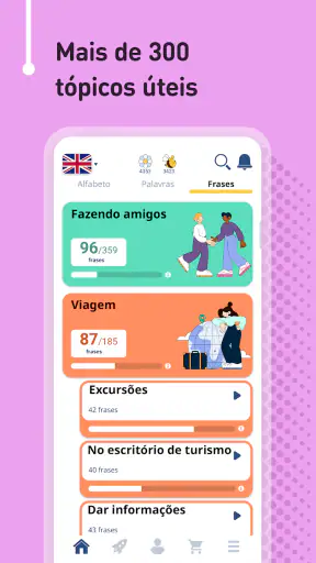 Curso de inglês screenshot