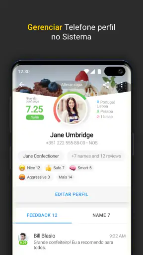 Descubra nome de cujo telefone screenshot