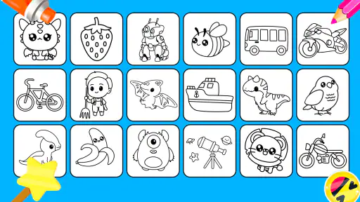Desenhos para colorir meninos screenshot