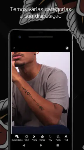 Design e Simulador de Tatuagem screenshot