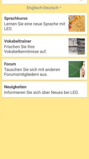 Dicionário LEO screenshot