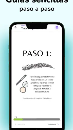 Diseña tus cejas paso a paso screenshot