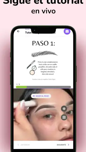 Diseña tus cejas paso a paso screenshot