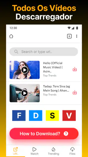 Downloader de vídeo HD - Vidow screenshot