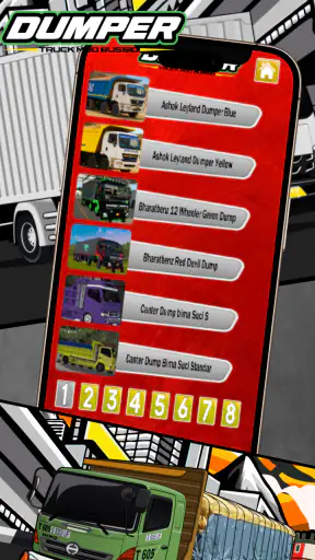 Dumper Truck Mod Bussid screenshot