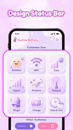 Emoji Battery Icon & Widget screenshot