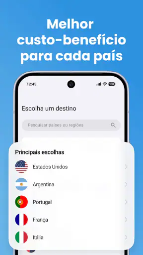 eSIM Viagens e Dados Móveis screenshot