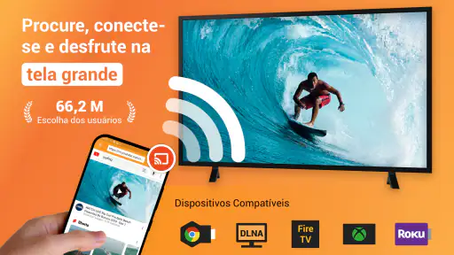 Espelhar celular na TV - XCast screenshot