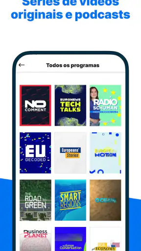 Euronews - Notícias TV vivo screenshot