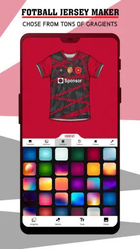 Fabricante de camisas futebol screenshot