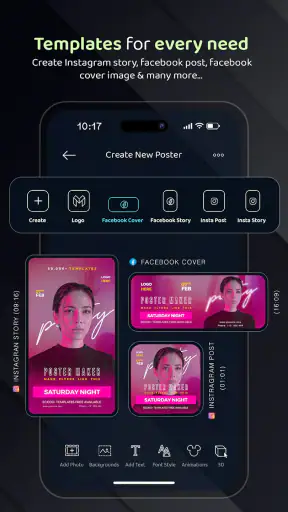 Flyers & Criador de Posters screenshot