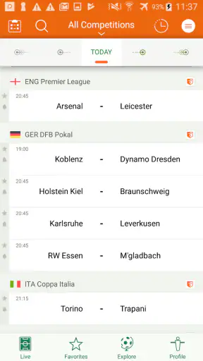 Futbol24 resultados de futebol screenshot