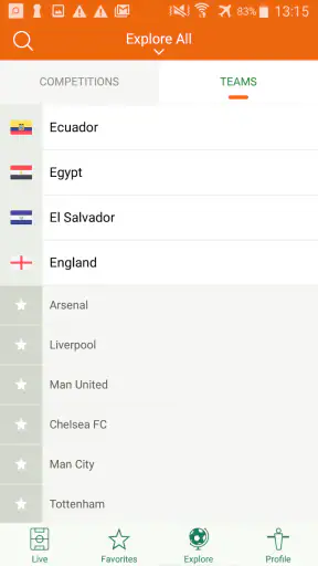 Futbol24 resultados de futebol screenshot