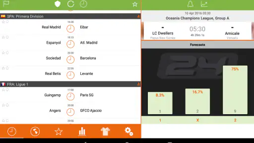 Futbol24 resultados de futebol screenshot