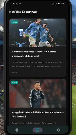futebol brasileiro ao vivo screenshot