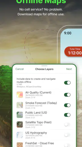 Gaia GPS (Topografias) screenshot