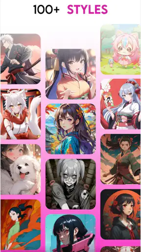 Gerador de arte de anime AI screenshot