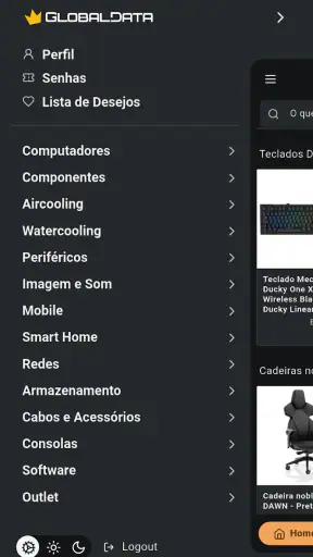 Globaldata Loja de Informática screenshot